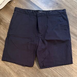 Goodfellow & Co Navy Flat-Front Chino Shorts Size 40
